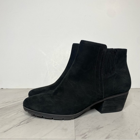 Blondo Valli Black Nubuck Waterproof Bootie 7 1/2 M - Picture 16 of 16
